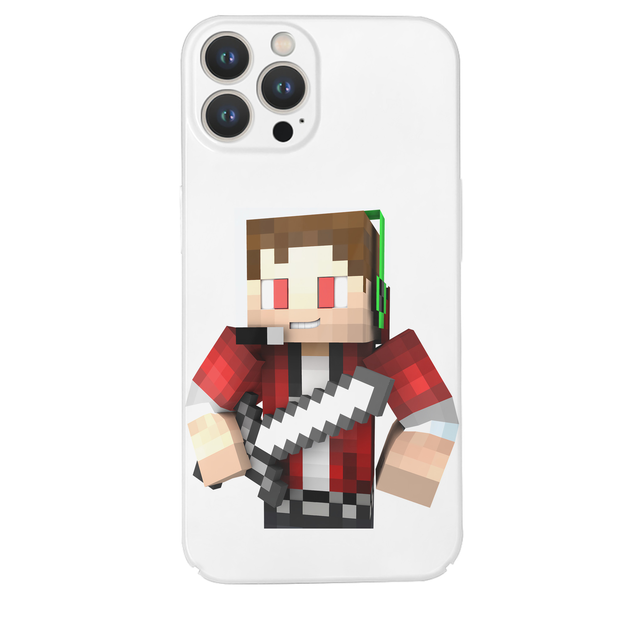 （画像用） マインクラフト ブロックの世界 Minecraft MC Block world 【iPhone 14シリーズ対応】ハードケース